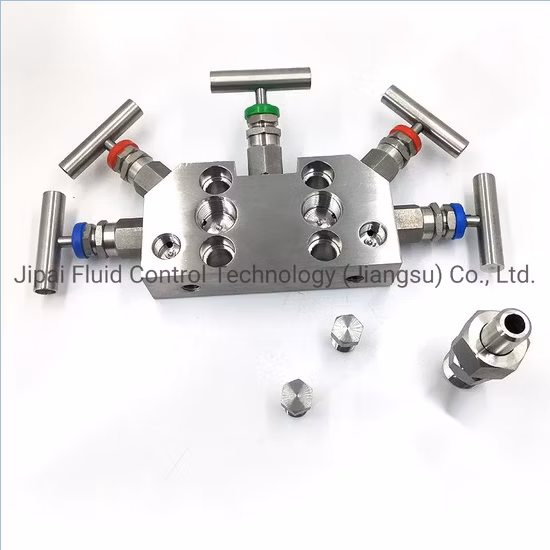Válvula coletora de 5 vias Nai Lok, coletores de 5 válvulas para coletores de aço inoxidável do transmissor Rosemount